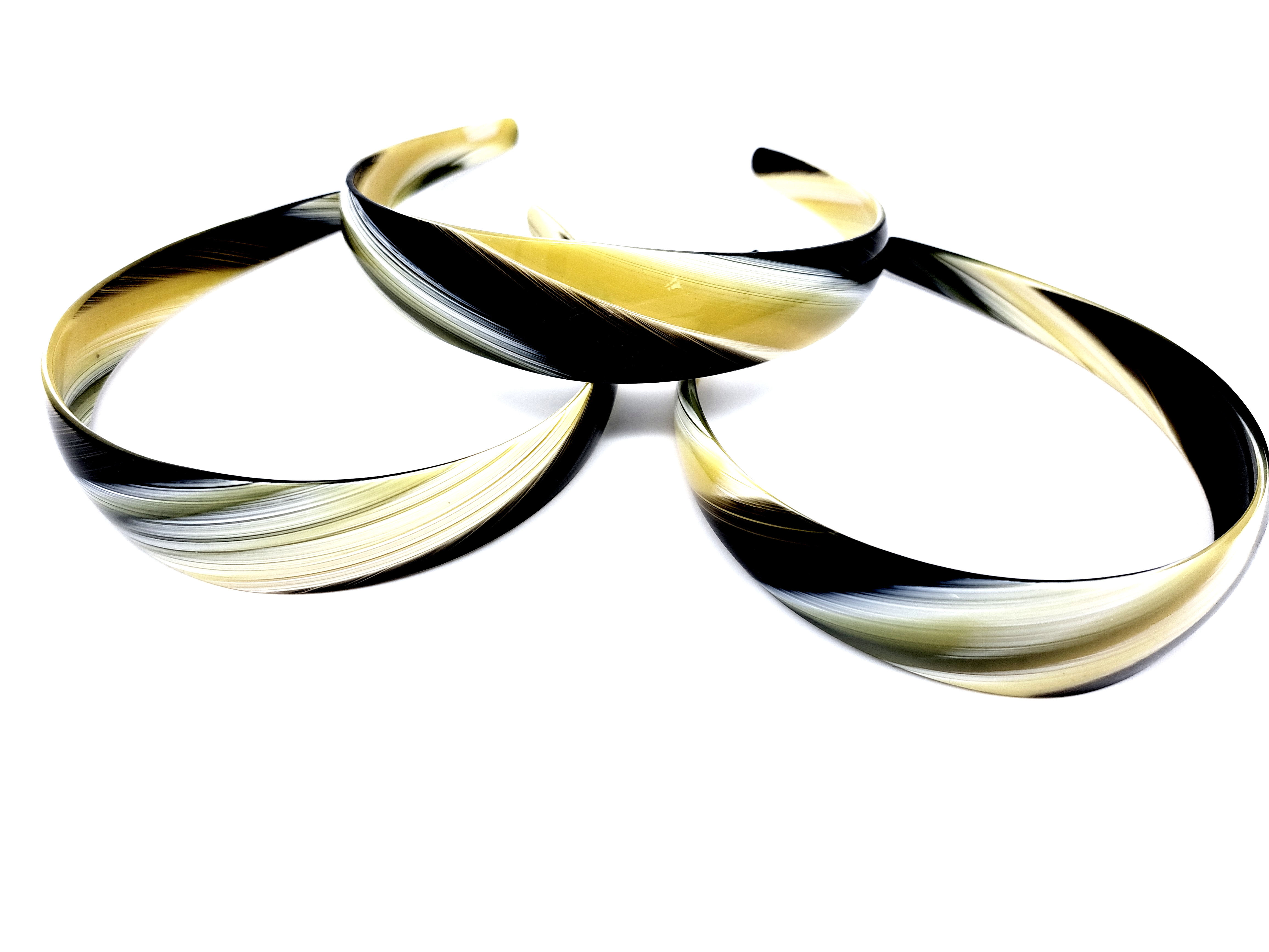 Haarreifen, schmal in Horn-Optik