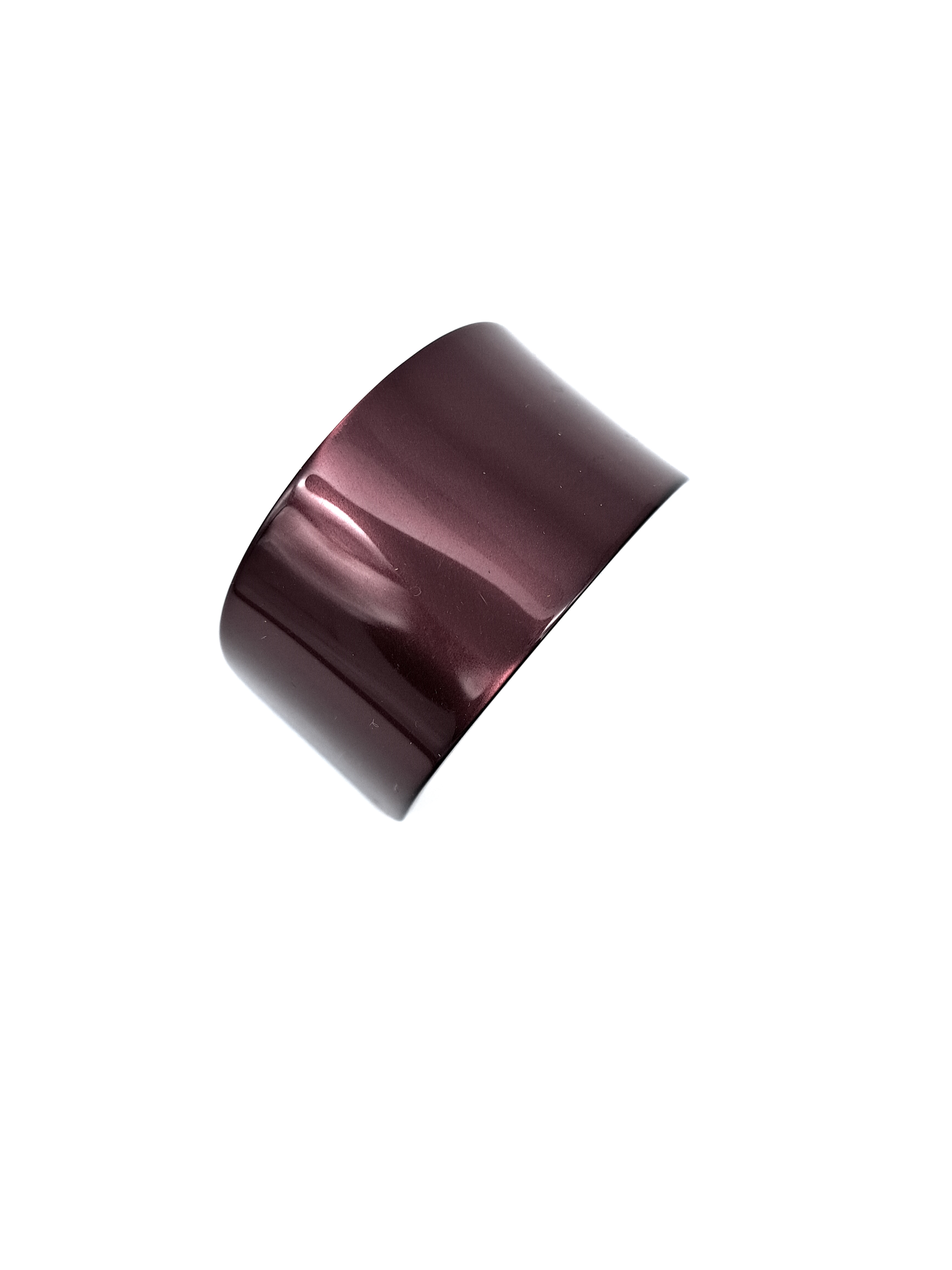 Haarspange halbrund Bordeaux glänzend