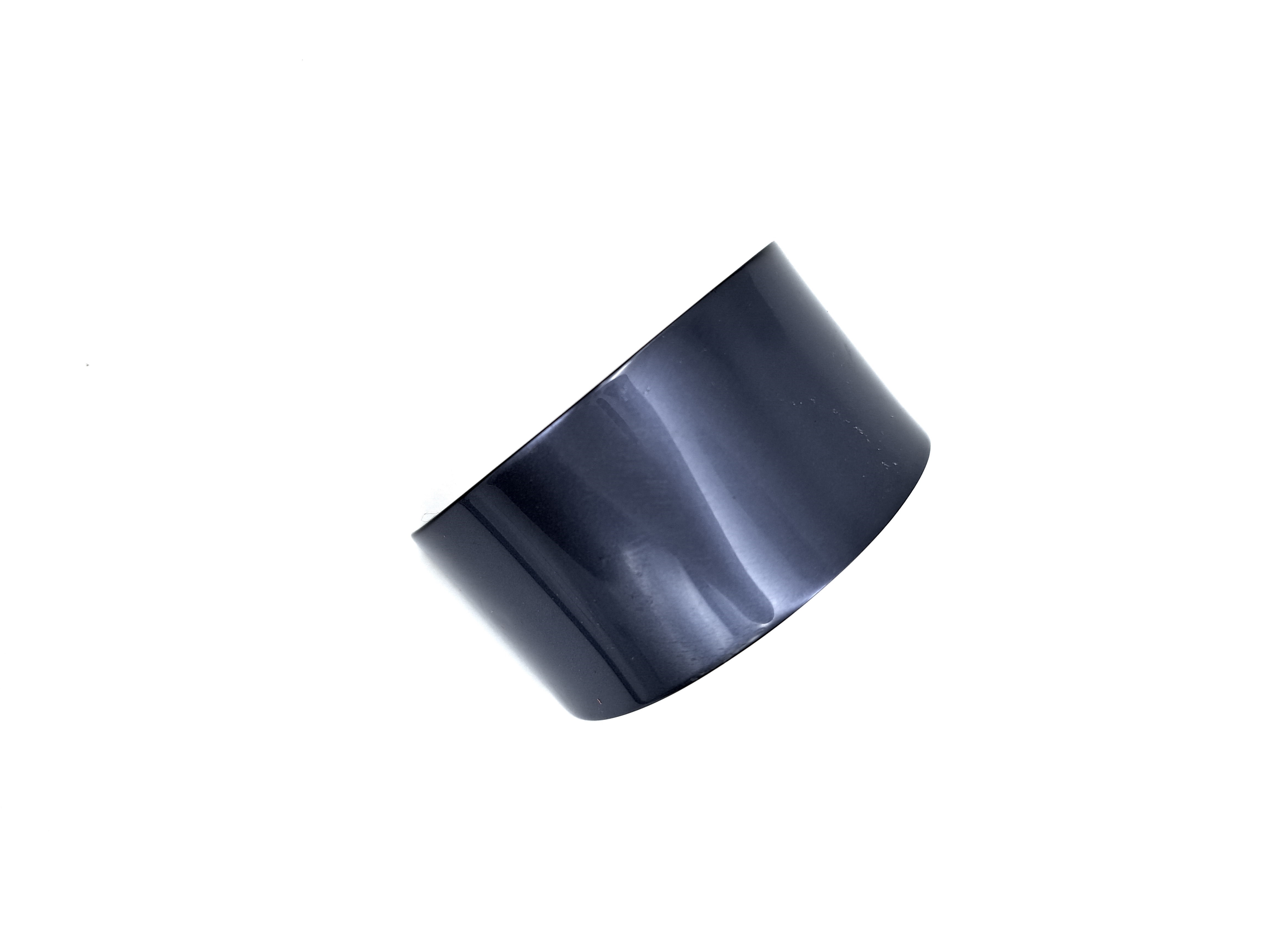 Haarspange halbrund Blau glänzend
