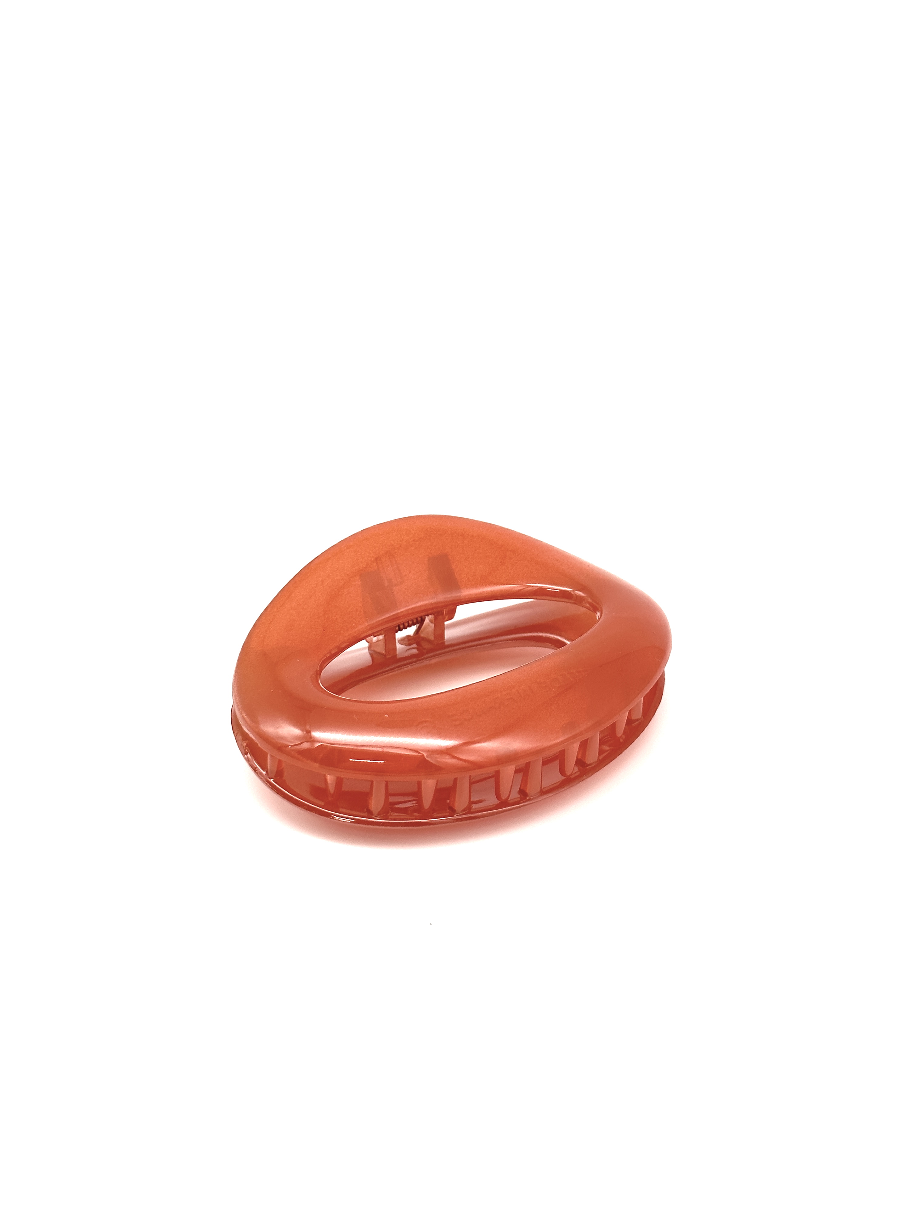 Haargreifer 'Oval' Orangerot