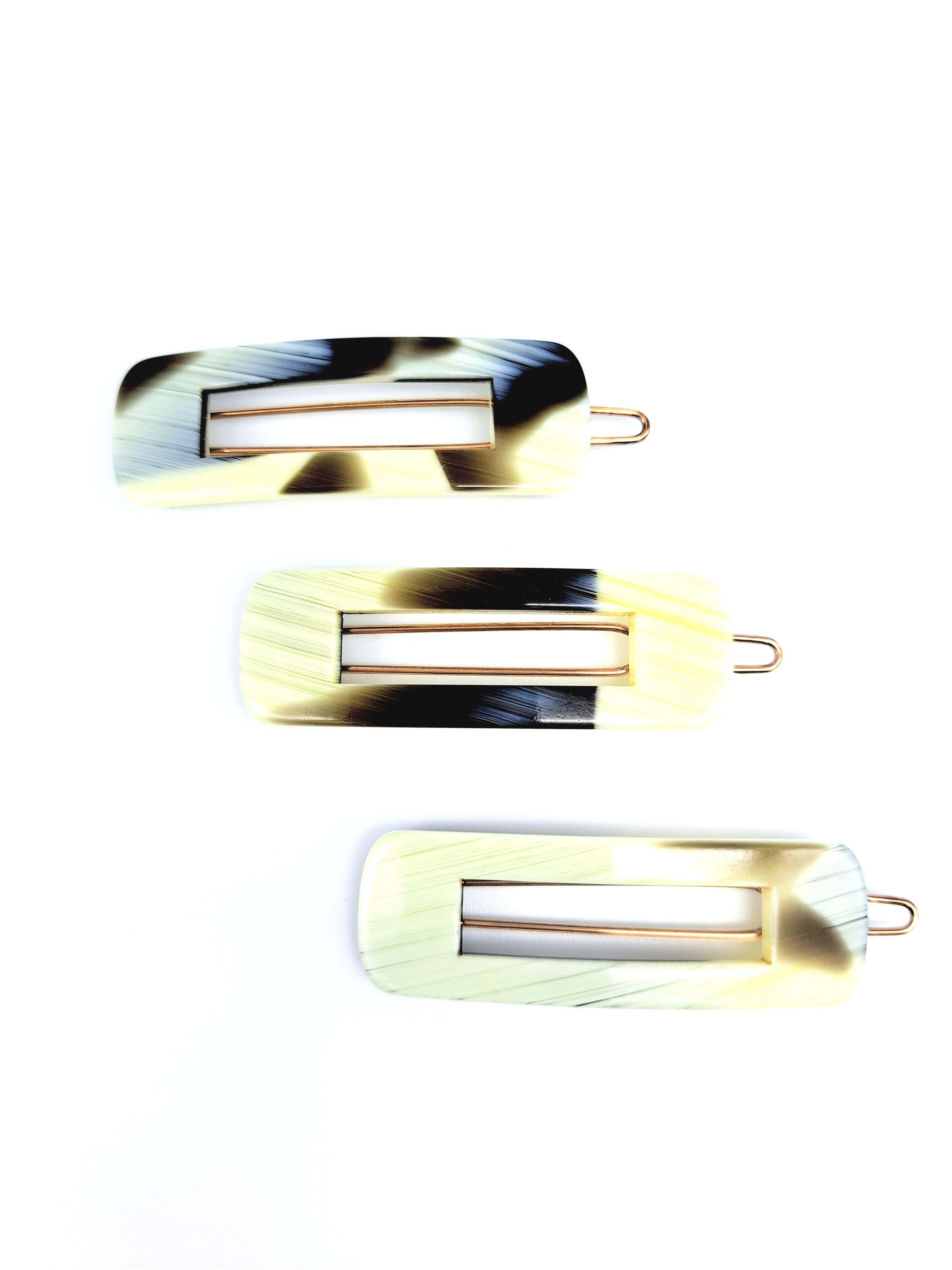 Haarclip in Horn-Optik