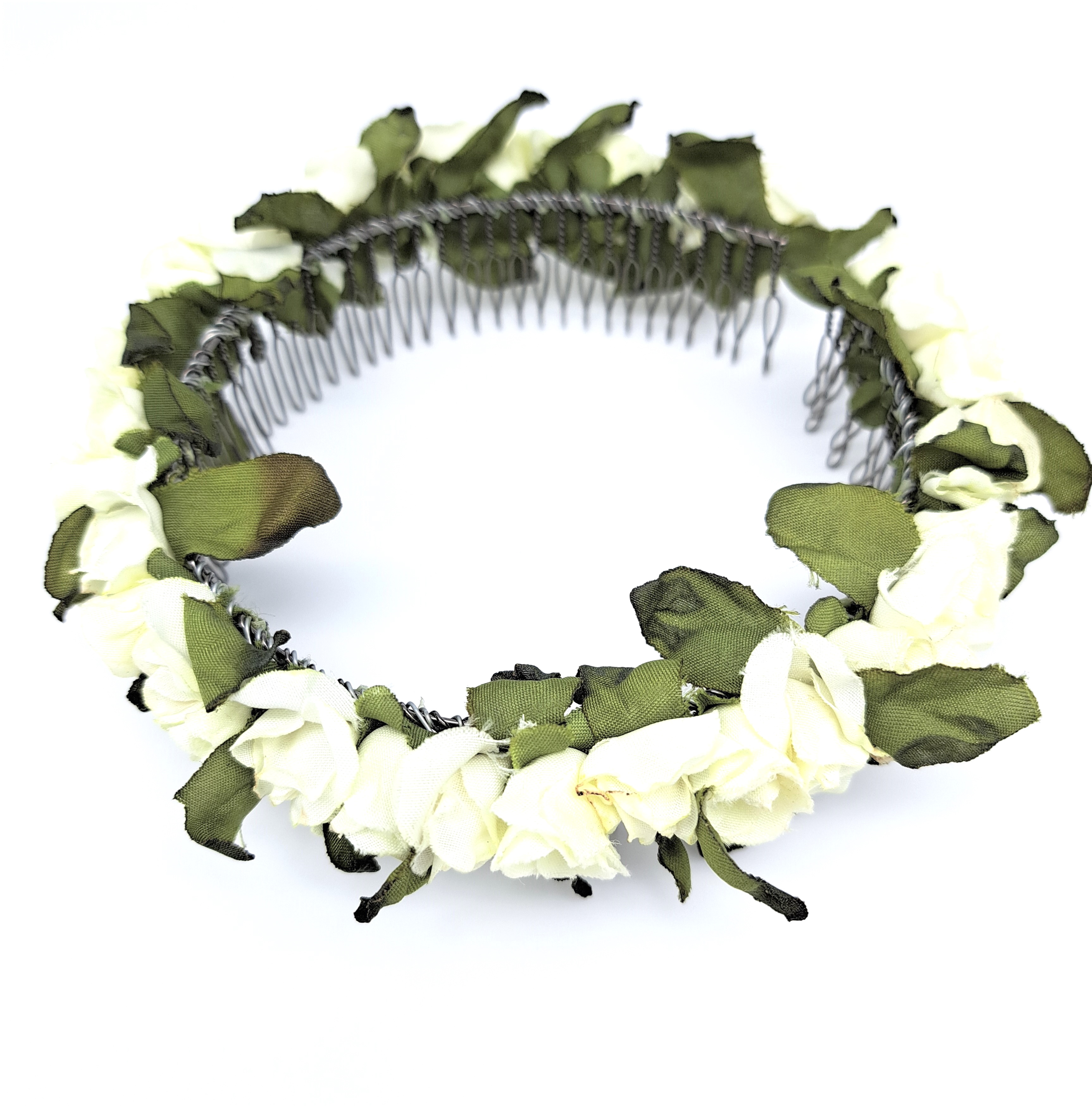 Haarkranz / Haarreif Blumen Vintage-Look